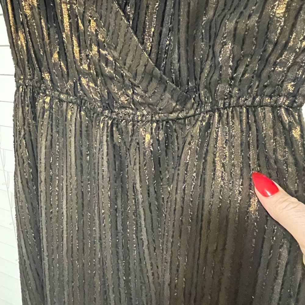 Metallic Maxi dress, great for holidays! - Picture 4 of 7